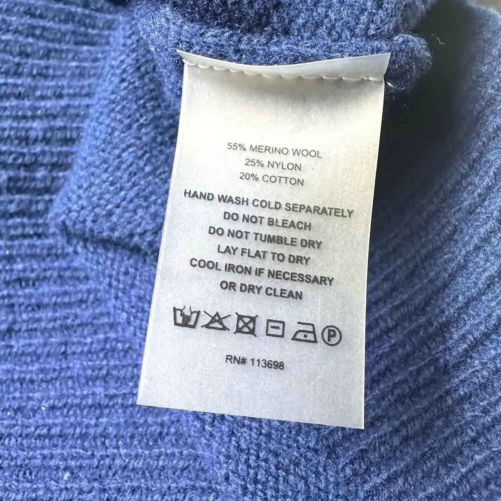 Margaret O’Leary | Women | Merino Wool Blend Chevron Crew Neck Sweater | Small